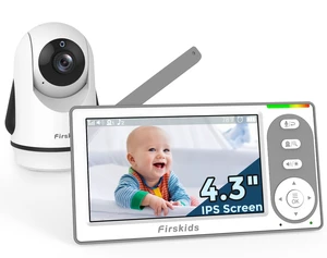 Baby Monitor - 1000ft Long Range Baby Monitor with Camera and Audio No WiFi, Built in 3500mAh Battery,Auto Night Vision, Temperature, 2-Way Talk, 8 Lullabies, 4.3'' Screen Baby Monitor - 1000ft Long Range Baby Monitor with Camera and Audio No WiFi, Built in 3500mAh Battery,Auto Night Vision, Temperature, 2-Way Talk, 8 Lullabies, 4.3'' Screen