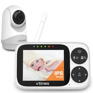 No WiFi Baby Camera Monitor, 3.2" IPS Display, Portable Video Monitor, Two-Way Talk, Night Vision, VOX Mode, Pan-Tilt-Zoom, Alarm, 1000ft Long Range for Baby, Elderly & Pet No WiFi Baby Camera Monitor, 3.2" IPS Display, Portable Video Monitor, Two-Way Talk, Night Vision, VOX Mode, Pan-Tilt-Zoom, Alarm, 1000ft Long Range for Baby, Elderly & Pet