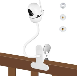 Baby Monitor Clip Mount for HelloBaby HB6550/HB6560/HB6148/HB6240//HB66/HB6339, ANMEATE SM935E Adjustable Clamp Baby Camera Holder Stand, No Drilling, Flexible Mount for Cribs, Desks, and Shelves Baby Monitor Clip Mount for HelloBaby HB6550/HB6560/HB6148/HB6240//HB66/HB6339, ANMEATE SM935E Adjustable Clamp Baby Camera Holder Stand, No Drilling, Flexible Mount for Cribs, Desks, and Shelves