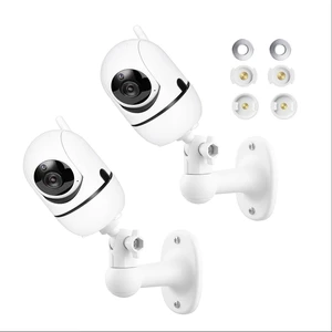 2Pcs Baby Monitor Wall Mount Compatible for HelloBaby HB6560/ HB6550/ HB65/ HB40/ HB6339/ HB66/ HB6550 Pro, ANMEATE, 360° Adjustable Camera Mount with Perfect View, Two Installation Methods 2Pcs Baby Monitor Wall Mount Compatible for HelloBaby HB6560/ HB6550/ HB65/ HB40/ HB6339/ HB66/ HB6550 Pro, ANMEATE, 360° Adjustable Camera Mount with Perfect View, Two Installation Methods
