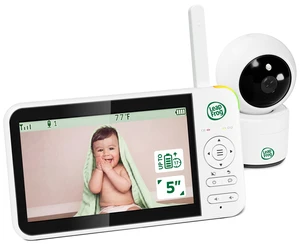 No WiFi Baby Monitor Camera and Audio LeapView 360, 5" Screen | 31-Hr Battery, 1,000ft Range | Secure FHSS, Pan Tilt Zoom, ECO mode, Night Vision, Two-Way Talk, Temperature Alert No WiFi Baby Monitor Camera and Audio LeapView 360, 5" Screen | 31-Hr Battery, 1,000ft Range | Secure FHSS, Pan Tilt Zoom, ECO mode, Night Vision, Two-Way Talk, Temperature Alert
