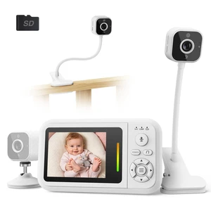 Baby Monitor with Camera and Audio + Crib Clip, Portable & Travel No-WiFi | 2.4G FHSS, 2.8'' Video HD IPS Screen, Smart Auto 940nm Night Vision, 2-Way Talk, Feed Rem & Nursery Room Temp Sense Baby Monitor with Camera and Audio + Crib Clip, Portable & Travel No-WiFi | 2.4G FHSS, 2.8'' Video HD IPS Screen, Smart Auto 940nm Night Vision, 2-Way Talk, Feed Rem & Nursery Room Temp Sense