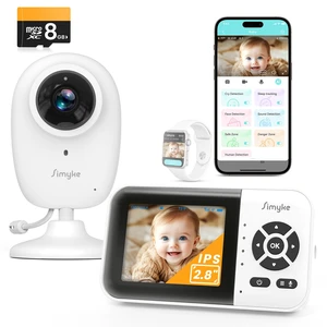 AI Baby Monitor with 8G SD Card,Smart Camera with Smartphone App | Dual Mode,High Definition Wireless,2.8'' IPS Display,Face Tracking&Sound Detection,Kid Room Security AI Baby Monitor with 8G SD Card,Smart Camera with Smartphone App | Dual Mode,High Definition Wireless,2.8'' IPS Display,Face Tracking&Sound Detection,Kid Room Security