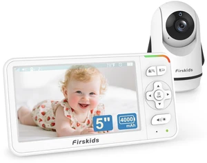 5" Baby Monitor with Camera and Audio, No WiFi Travel Baby Monitor, Pan Tilt Zoom Baby Camera Monitor with 2-Way Talk, 32H Battery, Room Temp Sensor, IR Night Vision, ECO Mode,1000ft Range 5" Baby Monitor with Camera and Audio, No WiFi Travel Baby Monitor, Pan Tilt Zoom Baby Camera Monitor with 2-Way Talk, 32H Battery, Room Temp Sensor, IR Night Vision, ECO Mode,1000ft Range