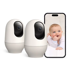 2K 360° WiFi Baby/Pet Monitor, Indoor Home Security Cameras 2 Pack | 2.4G/5G WiFi, Motion Tracking, Two Way Audio&Sound Detection, Night Vision, Cloud&SD Card Storage with APP for Baby/Pet/Nanny 2K 360° WiFi Baby/Pet Monitor, Indoor Home Security Cameras 2 Pack | 2.4G/5G WiFi, Motion Tracking, Two Way Audio&Sound Detection, Night Vision, Cloud&SD Card Storage with APP for Baby/Pet/Nanny