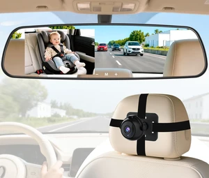 HD 1080P Baby Car Mirror Camera: Dash-Free No Separate External Monitor | 4.3" Anti-Glare Display, 140° Wide Angle No-Glow Night Vision, Plug & Play Heat Resistant for Parents Long Road Driving HD 1080P Baby Car Mirror Camera: Dash-Free No Separate External Monitor | 4.3" Anti-Glare Display, 140° Wide Angle No-Glow Night Vision, Plug & Play Heat Resistant for Parents Long Road Driving