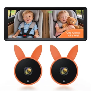 BV3PRO Dual Car Camera Baby Monitor, 7.2" 1080P Split Screen | IR Night Vision, Easy Setup and Adjustable Brightness Help Monitor Two Kids and Pets in Rear-Facing Seats BV3PRO Dual Car Camera Baby Monitor, 7.2" 1080P Split Screen | IR Night Vision, Easy Setup and Adjustable Brightness Help Monitor Two Kids and Pets in Rear-Facing Seats