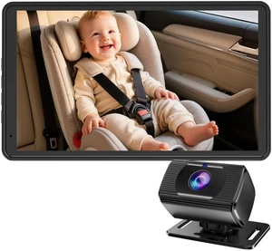 Baby Car Camera 7.2-Inch Monitor: 1080P HD Rear Facing Infant | Backseat Camera with Night Vision 360° Rotation Wide Angle USB Plug & Play Anti-Glare Screen for Safe Driving F25 Baby Car Camera 7.2-Inch Monitor: 1080P HD Rear Facing Infant | Backseat Camera with Night Vision 360° Rotation Wide Angle USB Plug & Play Anti-Glare Screen for Safe Driving F25