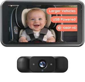 BV5 Baby Car Camera, 5.2" 1080P Monitor for Large Vehicles | Dual USB Power, IR Night Vision and Easy Install Help Monitor Rear-Facing Infants and Toddlers in Larger Cars BV5 Baby Car Camera, 5.2" 1080P Monitor for Large Vehicles | Dual USB Power, IR Night Vision and Easy Install Help Monitor Rear-Facing Infants and Toddlers in Larger Cars