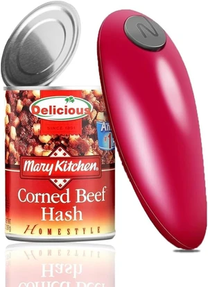 Electric Can Opener - One Touch Battery Operated Automatic Can Opener with Smooth Edges, Hands-Free Design, Perfect for Any Size Can, Ideal Kitchen Gadget for Seniors and Arthritis Sufferers Electric Can Opener - One Touch Battery Operated Automatic Can Opener with Smooth Edges, Hands-Free Design, Perfect for Any Size Can, Ideal Kitchen Gadget for Seniors and Arthritis Sufferers