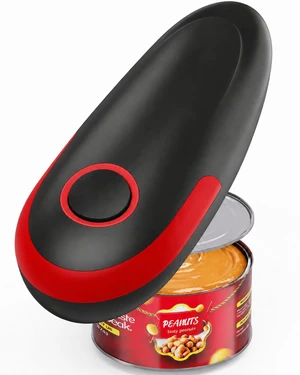 Electric Can Opener, One Touch Battery Operated Hands Free Automatic Can Opener with Smooth Edge Cut for Seniors, Arthritis & Weak Hands, Kitchen Gadget Fits Most Standard Cans Electric Can Opener, One Touch Battery Operated Hands Free Automatic Can Opener with Smooth Edge Cut for Seniors, Arthritis & Weak Hands, Kitchen Gadget Fits Most Standard Cans