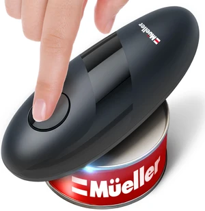 SmoothEdge Auto Electric Can Opener, Gray | Battery-Operated, One-Touch w Magnet Lid Lifter, Smooth-Edge Cut Technology, Portable Hands-Free Automatic SmoothEdge Auto Electric Can Opener, Gray | Battery-Operated, One-Touch w Magnet Lid Lifter, Smooth-Edge Cut Technology, Portable Hands-Free Automatic