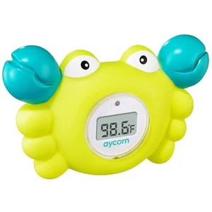 Digital Baby Bath & Room Thermometer - Fahrenheit with LED Display & Temperature Warning - Infant Baby Bath Toys Floating Toy Thermometer Digital Baby Bath & Room Thermometer - Fahrenheit with LED Display & Temperature Warning - Infant Baby Bath Toys Floating Toy Thermometer