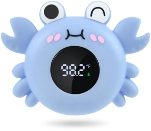 Baby Bath Thermometer Tub Water Temperature Thermometer for Bathtub Crab Newborn Baby Safety Floating Tub Toy Gift for Toddlers, Girls, Boys, Infants 1 2 3 4 Years Old Baby Bath Thermometer Tub Water Temperature Thermometer for Bathtub Crab Newborn Baby Safety Floating Tub Toy Gift for Toddlers, Girls, Boys, Infants 1 2 3 4 Years Old