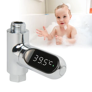 Shower Temperature Instant-Read Thermometer Display Shower Timer 360°Rotating Screen Led Water New Type Digital Gauge for Baby Kids Home Bathroom Kitchen Shower Temperature Instant-Read Thermometer Display Shower Timer 360°Rotating Screen Led Water New Type Digital Gauge for Baby Kids Home Bathroom Kitchen