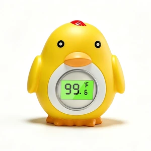 Baby Bath and Room Thermometer, Adorable Chick-Shaped Floating Digital Water Thermometer with Instant Accurate Reading for Bathtub, ±18 Accuracy, Smart Auto On/Off, Baby Bath Essentials Baby Bath and Room Thermometer, Adorable Chick-Shaped Floating Digital Water Thermometer with Instant Accurate Reading for Bathtub, ±18 Accuracy, Smart Auto On/Off, Baby Bath Essentials