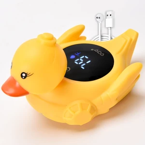 Baby Bath Thermometer Water Temp Safety Essential,Rechargeable Duck Toy | Tub Temperature LED Display,Color Warn(Cold/Comfort/Hot)Safe for Newborn&Infants 2-in1 Floating Squeeze to quack Toy for Kids Baby Bath Thermometer Water Temp Safety Essential,Rechargeable Duck Toy | Tub Temperature LED Display,Color Warn(Cold/Comfort/Hot)Safe for Newborn&Infants 2-in1 Floating Squeeze to quack Toy for Kids