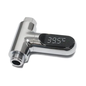 Shower Thermometer Led Digital Display for Baby Bath, Bathroom, Kitchen | Real-Time Display, No-Battery Required, Fahrenheit or Celsius Mode, 360°Rotating Screen, Easy Install at Shower Head, Faucet Shower Thermometer Led Digital Display for Baby Bath, Bathroom, Kitchen | Real-Time Display, No-Battery Required, Fahrenheit or Celsius Mode, 360°Rotating Screen, Easy Install at Shower Head, Faucet