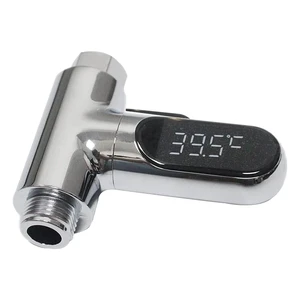 Instant-Read Shower Water Temperature Thermometer | Battery-Free Hydropower Thermometer, 360° Rotatable LED Screen, / Switchable,Temperature Indicator Light for Family Bath Instant-Read Shower Water Temperature Thermometer | Battery-Free Hydropower Thermometer, 360° Rotatable LED Screen, / Switchable,Temperature Indicator Light for Family Bath