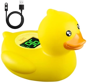 Baby Bath Thermometer - USB Rechargeable (Baby Duck) | Instant & Accurate Temperature Readings, Waterproof, Digital Water Temperature Monitor for Toddlers, Floating Toy for Newborn Baby Bath Thermometer - USB Rechargeable (Baby Duck) | Instant & Accurate Temperature Readings, Waterproof, Digital Water Temperature Monitor for Toddlers, Floating Toy for Newborn