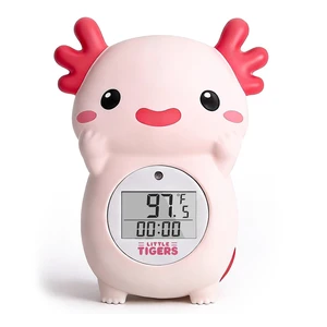 Baby Bath Thermometer for Infants, Axolotl Water Thermometer for Bathtub | Pink Salamander with Timer, Newborn Bath Time Essentials, Digital Tub Temperature, Accurate Indicator, Safety Floating Toy Baby Bath Thermometer for Infants, Axolotl Water Thermometer for Bathtub | Pink Salamander with Timer, Newborn Bath Time Essentials, Digital Tub Temperature, Accurate Indicator, Safety Floating Toy