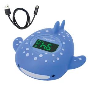 Whale Shark USB Rechargeable Baby Bath Thermometer - Instant Read, Digital Room and Baby Bathtub Water Fun Floating Toy - Newborn Must-Have Whale Shark USB Rechargeable Baby Bath Thermometer - Instant Read, Digital Room and Baby Bathtub Water Fun Floating Toy - Newborn Must-Have