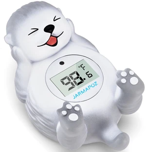 Baby Bath Thermometer, Cute Otter Floating Water Thermometer for Newborns & Infants, Safe and Accurate Room and Bathtub Temperature Monitor, Grey Baby Bath Thermometer, Cute Otter Floating Water Thermometer for Newborns & Infants, Safe and Accurate Room and Bathtub Temperature Monitor, Grey
