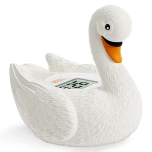 Baby Bath Thermometer, Swan Digital Infant Bathtub Thermometer, White | Reliable Temperature Readings, Easy to Read Screen, Waterproof, Instant Digital Room Temperature, Safe Floats in Water Toy Baby Bath Thermometer, Swan Digital Infant Bathtub Thermometer, White | Reliable Temperature Readings, Easy to Read Screen, Waterproof, Instant Digital Room Temperature, Safe Floats in Water Toy