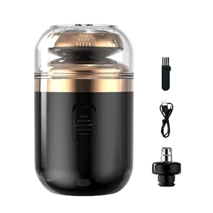 Mini Electric Shaver, Portable Automatic Razor for Men | Portable Pocket Shaver, USB Rechargeable Rotary Shaver for Home, Car, Travel Mini Electric Shaver, Portable Automatic Razor for Men | Portable Pocket Shaver, USB Rechargeable Rotary Shaver for Home, Car, Travel
