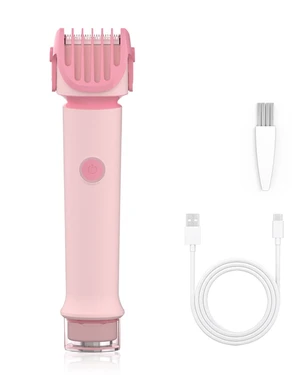 Bikini Trimmer for Women Ceramic Blade 2-in-1 Facial Shaver IPX6 Waterproof | Rechargeable Dual Heads Body Grooming Razor for Face Peach Fuzz Underarms Legs 3/6/9mm Adjustable Length with Travel Lock Bikini Trimmer for Women Ceramic Blade 2-in-1 Facial Shaver IPX6 Waterproof | Rechargeable Dual Heads Body Grooming Razor for Face Peach Fuzz Underarms Legs 3/6/9mm Adjustable Length with Travel Lock
