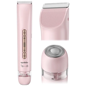 Electric Bikini Trimmer for Women - Body Hair Razor, Pale Rose | Dual Head Electric Razor, IPX7 Waterproof, Painless Hair Removal, for Gentle Pubic, Facial, Underarm, Leg Shaving Electric Bikini Trimmer for Women - Body Hair Razor, Pale Rose | Dual Head Electric Razor, IPX7 Waterproof, Painless Hair Removal, for Gentle Pubic, Facial, Underarm, Leg Shaving