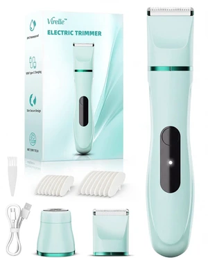 Bikini Trimmer for Women - Electric Razors for Women, Hair Removal Epilator | Painless Waterproof Shaver for Face, Ceramic Blade, Electric Shaver for Women, Legs & Underarms, Type-C Quick Charging Bikini Trimmer for Women - Electric Razors for Women, Hair Removal Epilator | Painless Waterproof Shaver for Face, Ceramic Blade, Electric Shaver for Women, Legs & Underarms, Type-C Quick Charging