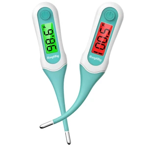 Digital Oral Thermometer 2Pack for Adults Kids, 8Second Fast Reading Soft Flexible Tip Thermometer, 3Color Backlight Fever Alarm, Waterproof, Oral Rectal Underarm Use,with Storage Case Digital Oral Thermometer 2Pack for Adults Kids, 8Second Fast Reading Soft Flexible Tip Thermometer, 3Color Backlight Fever Alarm, Waterproof, Oral Rectal Underarm Use,with Storage Case