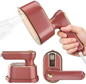 Travel Steamer Iron for Clothes - Portable Ironing Machine Small Size Portable Steamer Travel College Dorm Home Essentials (Winered) Travel Steamer Iron for Clothes - Portable Ironing Machine Small Size Portable Steamer Travel College Dorm Home Essentials (Winered)