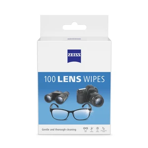 ZEISS Eyeglass Lens Cleaner Wipes, Gentle and Thorough, 100 Count ZEISS Eyeglass Lens Cleaner Wipes, Gentle and Thorough, 100 Count