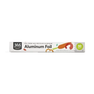 365 by Whole Foods Market Aluminum Foil 100% Recycled 50 Sq Ft 365 by Whole Foods Market Aluminum Foil 100% Recycled 50 Sq Ft