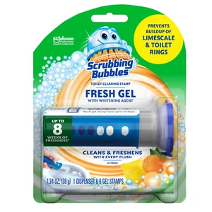 Scrubbing Bubbles Fresh Gel Toilet Bowl Cleaner & Whitener, Citrus, 6 Count Scrubbing Bubbles Fresh Gel Toilet Bowl Cleaner & Whitener, Citrus, 6 Count