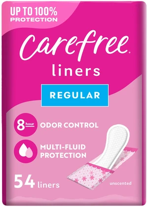 Carefree Panty Liners for Women, Regular, Wrapped, Unscented, 54 ct Carefree Panty Liners for Women, Regular, Wrapped, Unscented, 54 ct