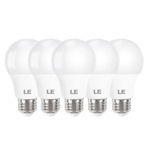 Lepro A19 E26 LED Light Bulbs 9W 800 Lumens Soft White 2700k 5 Pack Lepro A19 E26 LED Light Bulbs 9W 800 Lumens Soft White 2700k 5 Pack