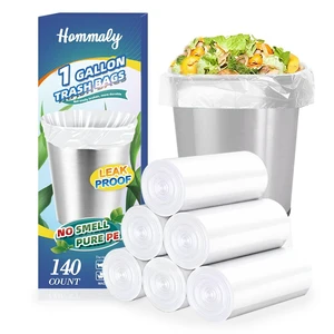 1 Gallon 140 pcs (0.8-1 Gal) Small Clear Trash Bags, Strong 0.8 Gallon 1 Gallon 1.2 Gallon Garbage Bags, Bathroom Trash Can Bin Liners,Mini Bags Waste Basket Liner,Fit 3,4.5 Liter, 0.8-1.2 Gal(1C140) 1 Gallon 140 pcs (0.8-1 Gal) Small Clear Trash Bags, Strong 0.8 Gallon 1 Gallon 1.2 Gallon Garbage Bags, Bathroom Trash Can Bin Liners,Mini Bags Waste Basket Liner,Fit 3,4.5 Liter, 0.8-1.2 Gal(1C140)
