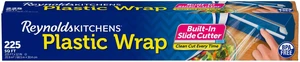 Reynolds Kitchens Clear Plastic Wrap, Built-In Slide Cutter, 225sq ft Reynolds Kitchens Clear Plastic Wrap, Built-In Slide Cutter, 225sq ft