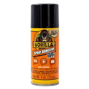 Gorilla Mist Spray Adhesive, 1 Each, 4 fl. oz. Gorilla Mist Spray Adhesive, 1 Each, 4 fl. oz.