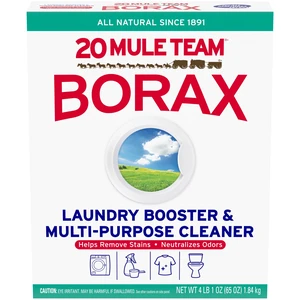 20 Mule Team All Natural Borax Laundry Detergent Booster & Multi-Purpose Household Cleaner, 65 Ounce 20 Mule Team All Natural Borax Laundry Detergent Booster & Multi-Purpose Household Cleaner, 65 Ounce
