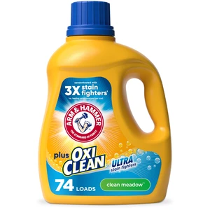 ARM & HAMMER Plus OxiClean Ultra Stain Fighters Liquid Detergent, Clean Meadow, 96.2 Fl Oz ARM & HAMMER Plus OxiClean Ultra Stain Fighters Liquid Detergent, Clean Meadow, 96.2 Fl Oz