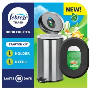 Febreze Trash Odor Fighter, Gain Original Scent, 1 Holder + 1 Refill Febreze Trash Odor Fighter, Gain Original Scent, 1 Holder + 1 Refill