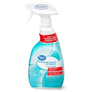 Great Value All Purpose Cleaner with Bleach, Fresh Scent, 32 fl oz Great Value All Purpose Cleaner with Bleach, Fresh Scent, 32 fl oz