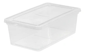 IRIS USA 6 Qt. Plastic Storage Bins with Lids, Clear, Stackable Totes, Containers IRIS USA 6 Qt. Plastic Storage Bins with Lids, Clear, Stackable Totes, Containers