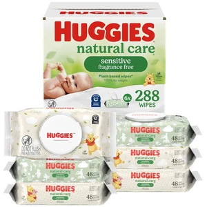 Huggies Natural Care Sensitive Baby Wipes, Unscented, 6 Packs, 288 Wipes Huggies Natural Care Sensitive Baby Wipes, Unscented, 6 Packs, 288 Wipes