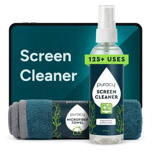 Puracy Screen Cleaner with Microfiber Cloth - All-Purpose Streak-Free & Fingerprint-Free Cleaner for Phones, Laptops, Computers, TVs, Smart TVs (4oz, Free & Clear) Puracy Screen Cleaner with Microfiber Cloth - All-Purpose Streak-Free & Fingerprint-Free Cleaner for Phones, Laptops, Computers, TVs, Smart TVs (4oz, Free & Clear)