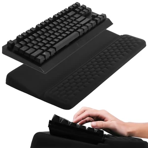 Keyboard Stand with Wrist Rest, Ergonomic Memory Foam Support, Black | Keyboard Wrist Rest, Keyboard Riser for Desk, Soft Wrist Pad, Keyboard Tray Support, Office Supplies, Comfortable Desk Setup Keyboard Stand with Wrist Rest, Ergonomic Memory Foam Support, Black | Keyboard Wrist Rest, Keyboard Riser for Desk, Soft Wrist Pad, Keyboard Tray Support, Office Supplies, Comfortable Desk Setup